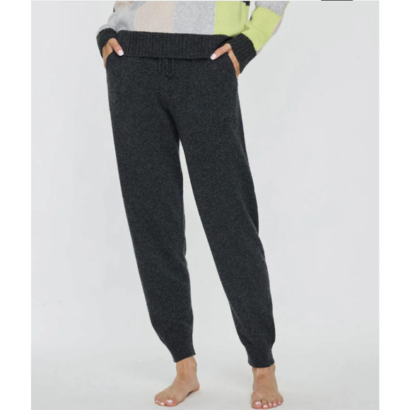 NWT The Cashmere Project Basic 100% Cashmere Sweatpants Size S Dark Green #3H511 - Picture 2 of 7
